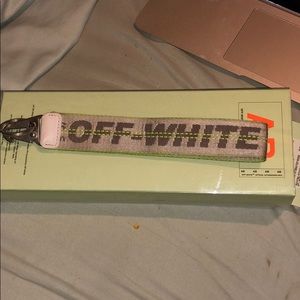 Off white industrial key chain